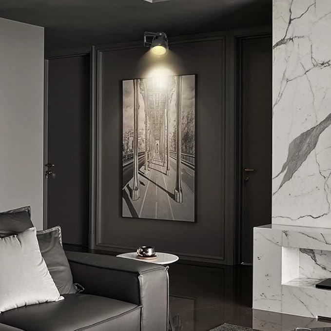 9W LED Landscape Lighting,LED Landscape Spotlight Outdoor for Flag Pole Light,Plug in Landscape Lights Warm White for Garden Decorative Lamp 6FT Cord US 3 Prong (Base,Stake Included) 2Pack