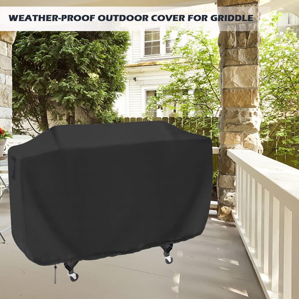 Flat Top Grill Cover for Royal Gourmet GB4000 - Waterproof Cover for Gas Griddle/Grill - Heavy Duty - 64.8 x 25 x 34 inches
