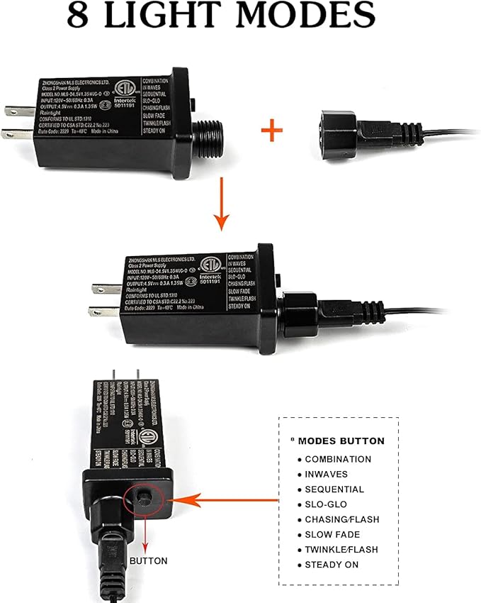 66Ft 200LED Fairy Lights Plug in, Waterproof String Lights Outdoor & Indoor 8 Modes with Timer, Christmas Light Bedroom Decor, Twinkle Light for Garden St. Patrick's Day Christmas Decorations (Green)