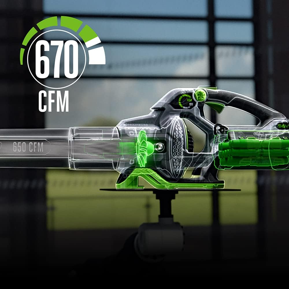 EGO POWER+ Combo, Cordless Trimmer and Blower, 15" Trimmer for Weeds and Grass with POWERLOAD and Cordless Electric 670 CFM Blower, Includes 56V 4.0Ah Battery and Charger - ST6703LB