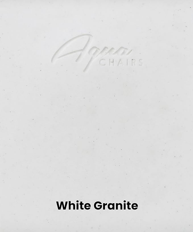 Aqua Outdoors in-Pool Side Table Large for 10-14 in. of Water (White Granite)