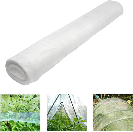 10Ft x 100Ft Mosquito Bug Insect Bird Fine Mesh Net Barrier Hunting Blind Garden Screen Netting for Protect Your Plant Fruits Flower