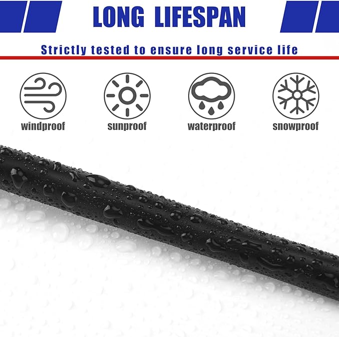 Hoolerry Solid Sprinkler System Wire 18 Gauge Irrigation Wire with UV Resistant PVC Jacket Sprinkler Cable for Underground Irrigation Field Central Control System 30v Ul Listed(18/10, 50 Ft)