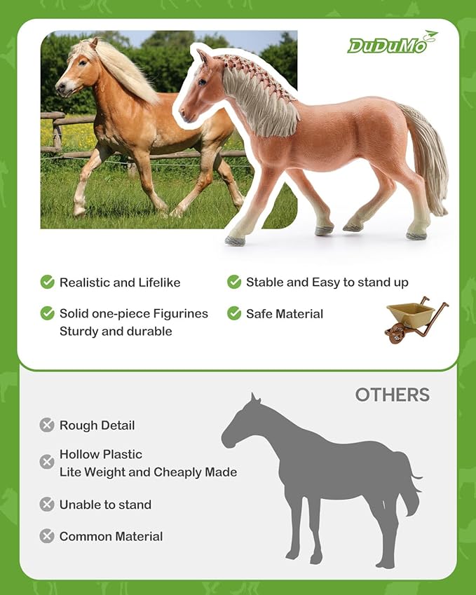 Horse Stable Playset, Horse Gifts for Girls and Boys with 3 Horses and 2 Riders, Horse Toys Set Farm Animals Toys for Kids 3 4 5 6 7 8+ (Horse Playset 1)