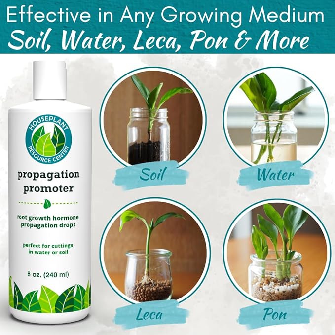 Houseplant Prop Drops - Propagation Promoter & Root Growth Hormone | Root Stimulator for Cuttings | Supports Stronger, Healthier Plants | Easy-to-Use Liquid Formula for Water & Soil Propagation | 8oz
