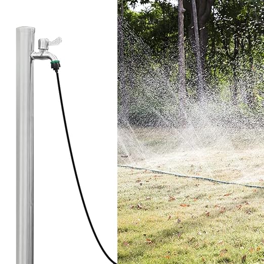 5 Pack Drip Irrigation Tubing Connectors,DanziX 1/4 Inch Drip Irrigation Tubing x 3/4 or G2/1 FHT Faucet Adapter,1/4 Inch Drip Irrigation Garden Hose Adapter