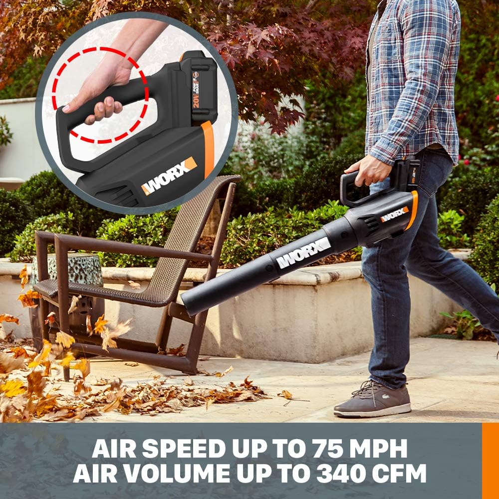 WORX 20V GT Revolution 12" 4.0Ah Cordless String Trimmer & Turbine Leaf Blower Power Share Combo Kit - WG930.3 (Batteries & Charger Included)