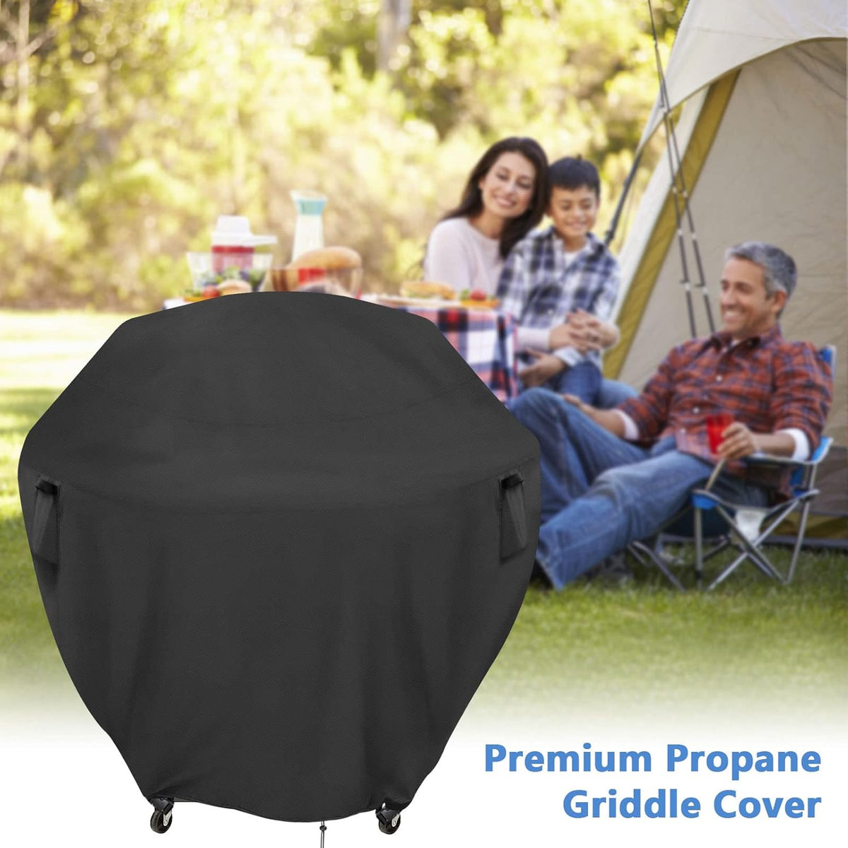 Gas Grill Cover for Cuisinart CGG-999, Cover for Flat Top Grill/Outdoor Griddle/Portable BBQ Grill/Propane Griddle/Gas Griddles