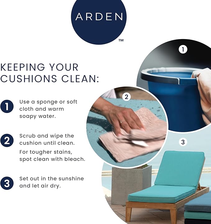 Arden Indoor/Outdoor Seat or Rocking Chair Cushion, 19 x 18, Water Repellent, Rain Proof, Fade Resistant Cushion for Rocking or Dining Chairs Bright Moss Green Leala