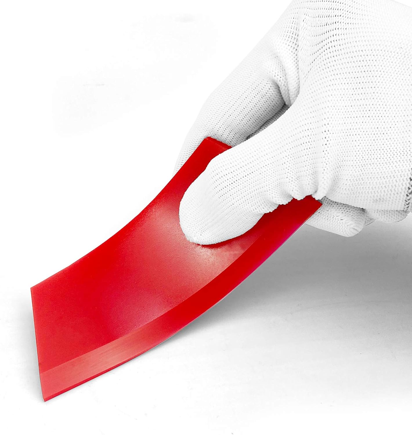 CARTINTS 2pack Squeegee Blades Replacement Mini Squeegee, 5.1x 2 inch, for Cleaning Glass, Shower Door and Car Windows and Screen Printing,Red