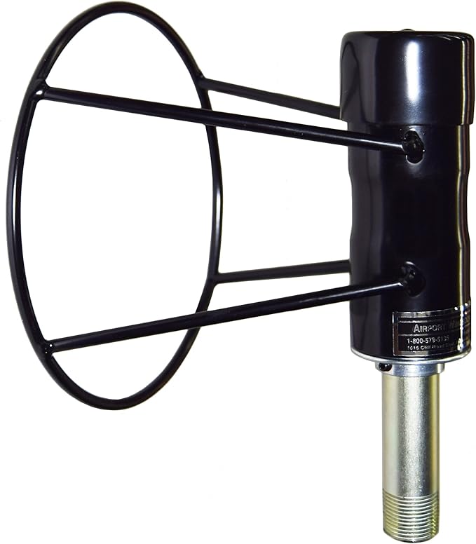 8" X 36" Orange and White Windsock with 8" Ball Bearing Frame USA Made