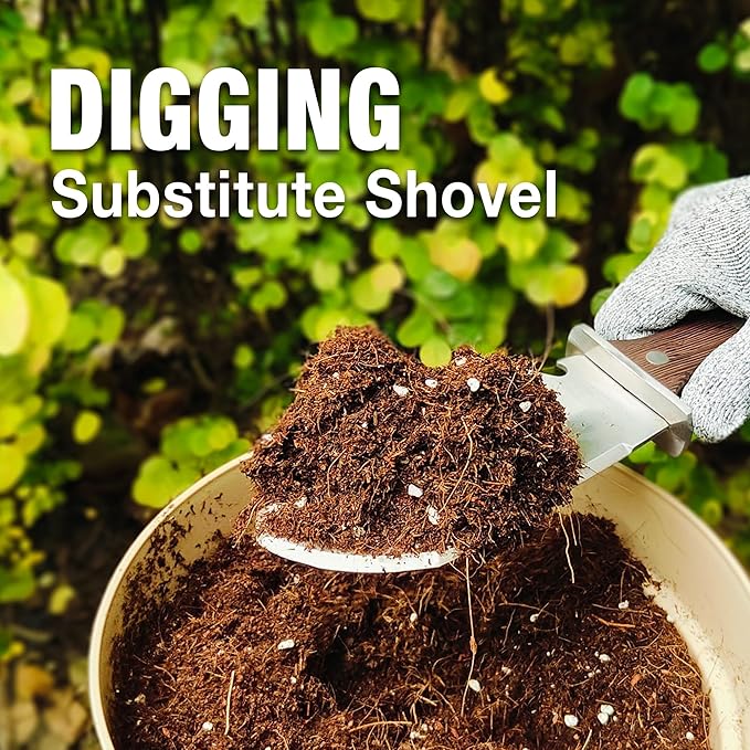 Hori Hori Garden Knife Heavy-Duty Small Gardening Trowel, for Quick Digging, Cutting, Weeding