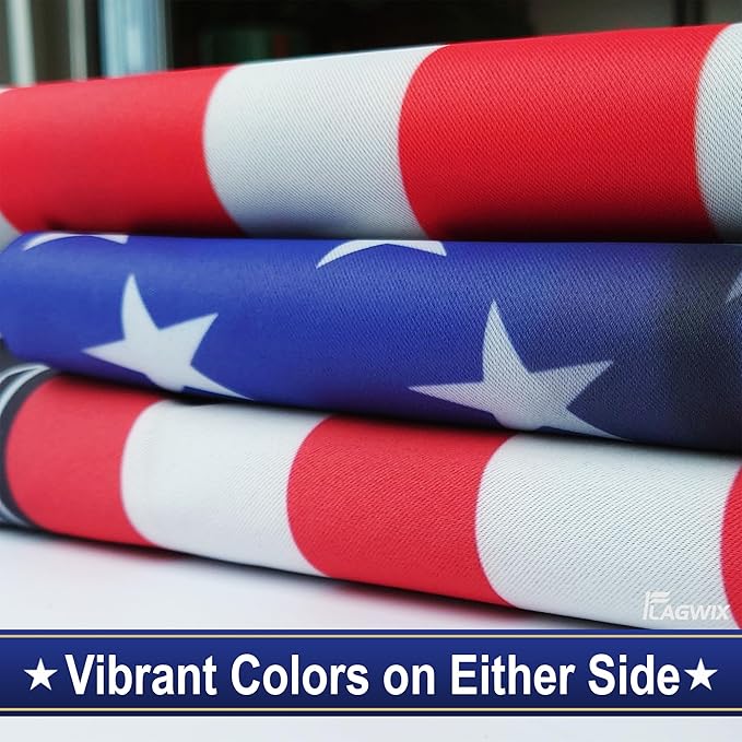 American Flag-American Lineman Flag ANL265F, Garden Flag (11.5" x 17.5")-USA Flags Premium Polyester-Decorative Indoor Outdoor Flag