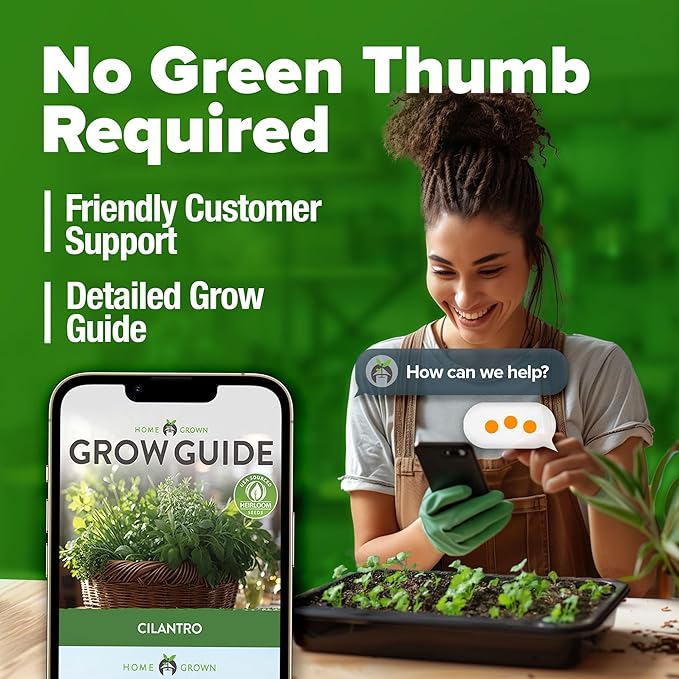 HOME GROWN π¨π¦π π£π₯ππ ππ¨π 500+ Cilantro Seeds for Planting Indoors or Outdoors - Heirloom π‘π’π‘-ππ π’ Coriander Seeds, Grow Your Own Cilantro Plant - Culinary Herb Seeds for Your Herb Garden