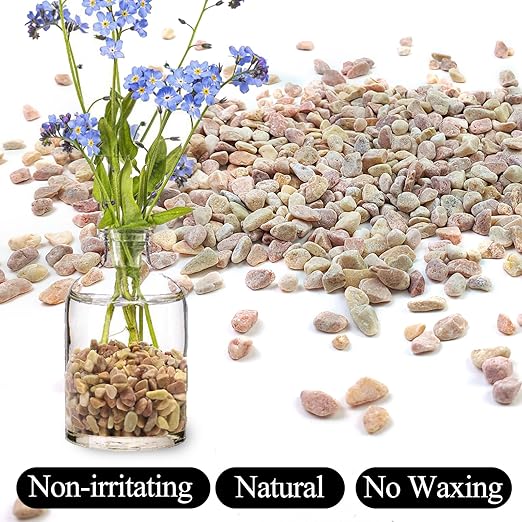 10lbs Peach Pebbles for Plants, 3/8inch Small Rocks for Succulent Cactus Plants, Natural Polished Pebbles, River Rocks for Plants, Vases, Garden