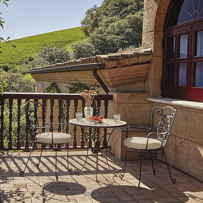 Classic Accessories Montlake Water-Resistant 23 x 22 x 4 Inch Patio Lounge Back Cushion, Antique Beige, Outdoor Loveseat Cushions