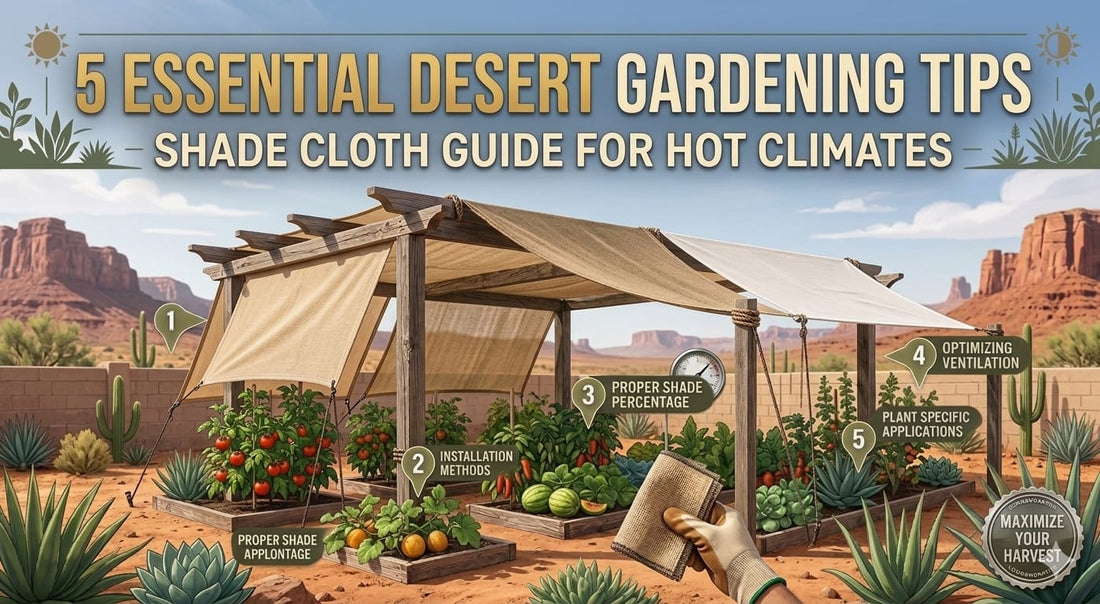 5 Essential Desert Gardening Tips: Shade Cloth Guide for Hot Climates