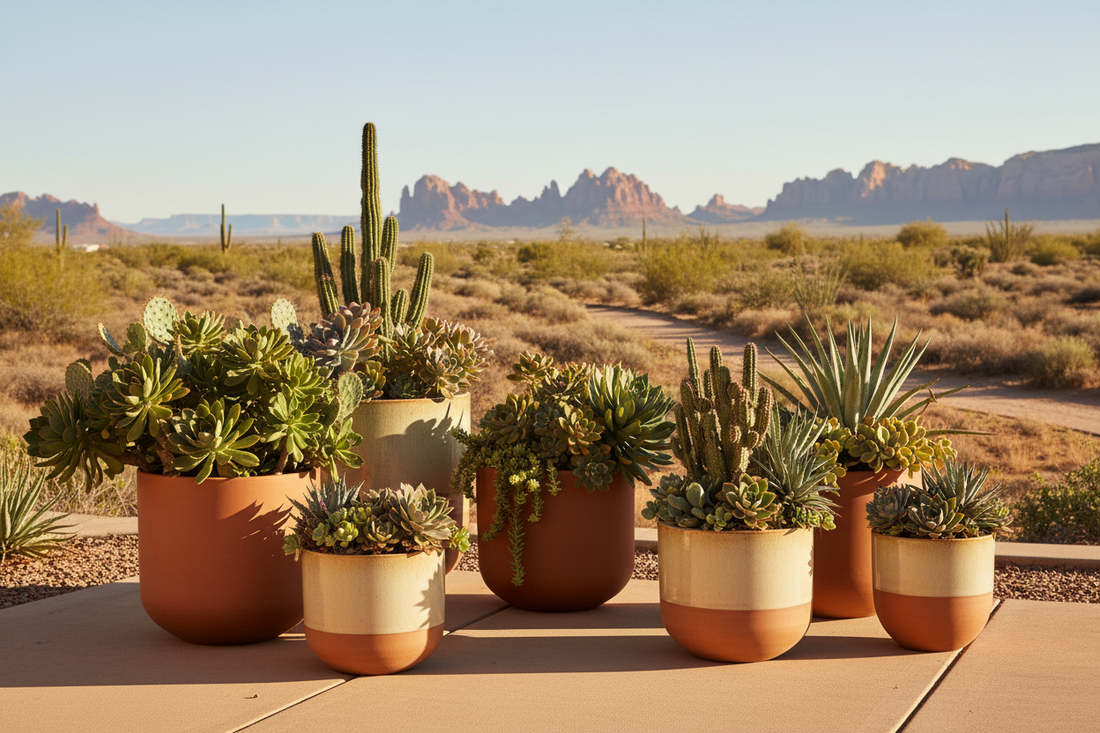 Desert Planters and Containers: Complete Guide to Materials, Drainage, and Selection
