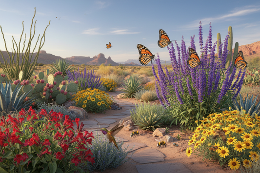 Pollinator-Friendly Desert Gardens: How to Attract Bees, Butterflies, and Hummingbirds