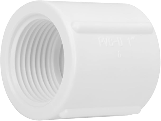 10Pack 1" Double Female Thread PVC Pipe Coupling Adapter Pipe Fitting Connector (Female x Female) SCH40 1Inch PVC Female Threaded Pipe Coupling for Sprinkler,Irrigation,Swimming Pools