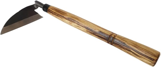 BOHAI Weeding Sickle, Japanese Style Sickle Garden Hoe Hand Weeder Tool Very Sharp Edge(Full Size)