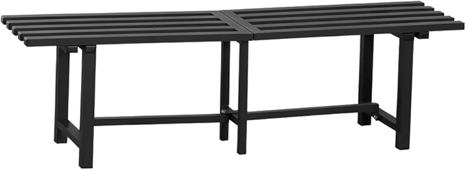 Chic & Robust 300 LBS Capacity Aluminum Plant Stand - Your Indoor & Outdoor Plant Display Solution, Size: L47.2 x W11.4 x H7.9 inch.