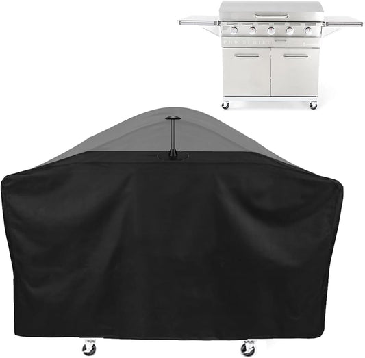 Griddle Cover for Members Mark Pro Series 5 Burner Outdoor Flat Top Gas Griddle, 600D Waterproof Heavy Duty Members Mark Griddle 5 Burner Cover, Includes Support Pole, Outdoor BBQ Accessory
