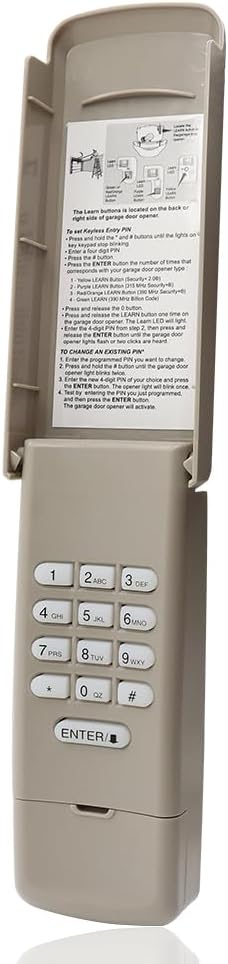 Garage Door Opener Keypad for liftmaster Chamberlain Craftsman Openers Produced Since 1993, Wireless Keyless Entry keypad Replacement, 877/878MAX, G940EV-P2, 877LM, Safe Security+2.0
