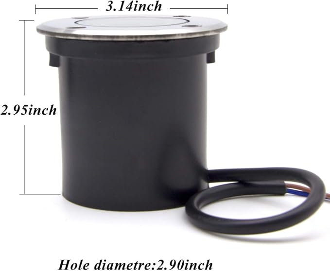 4 Pack 3w 12v Low Voltage In-ground Lights LED Landscape Light Waterproof IP67 Pathway Lights Outdoor spotlights Trees Flags for Garden,Yard,Tree (RGB)