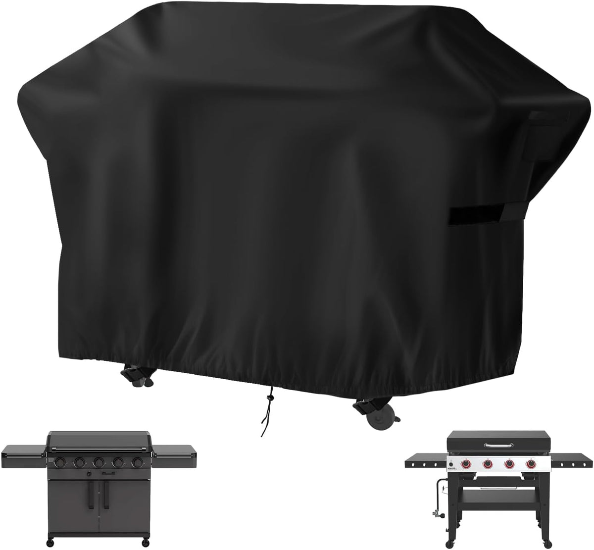 Flat Top Grill Cover for Nexgrill Daytona 4-Burner Propane Gas Griddle，Heavy Duty Waterproof Gas Griddle Cover for Member Mark Pro Series 5-Burner Gas Griddle, 68" W x 29" D x 36" H
