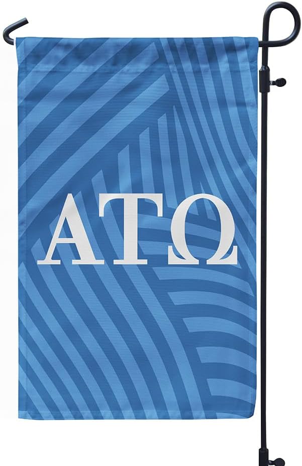 Alpha Tau Omega Licensed Flag Garden 12x19 inches Flag Banner Yard Decor Outdoor Decoration (Alpha Tau Omega #4)