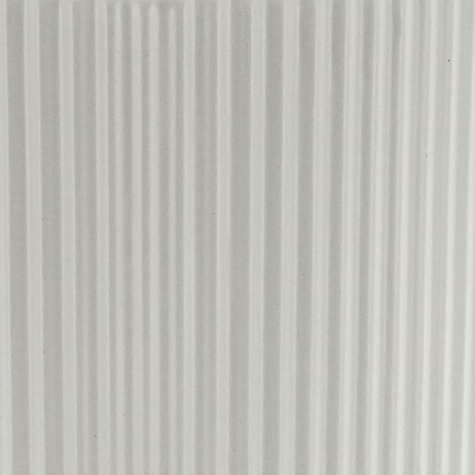 Amazon Basics Fluted Ceramic Round Planter, 10-Inch, White