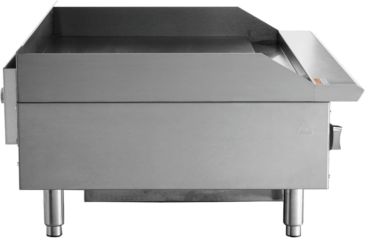 Kratos 29Y-005 36" Commercial Restaurant Gas Countertop Griddle, Manual Controls, 3 Burners, 90,000 BTU Output
