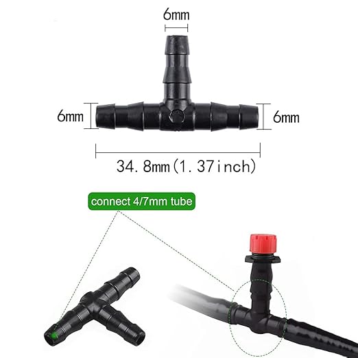 281 Pcs Irrigation Fittings Kit,1/4" Tubing Drip Irrigation Fittings,Irrigation Fittings Kit for Flowerpot Lawn(Straight Barbs,Single Barbs,Valves,Tubing Cutter,Tees,Elbows,End Plugs,4-Way Coupler).