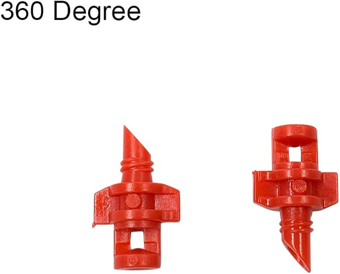 90 180 360 Degree Atomizing Sprinkler Sprayer, Micro Garden Lawn Water Spray Misting Nozzle Sprinkler Irrigation System for Agriculture,Hydroponic and Aeroponic Irrigation, 3Colors, 150PCS