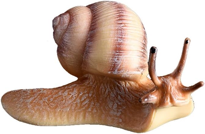 7 Pcs Snail Figurine Miniature Snail Model Realistic Animal Figurines Fairy Garden Micro Landscape Decor