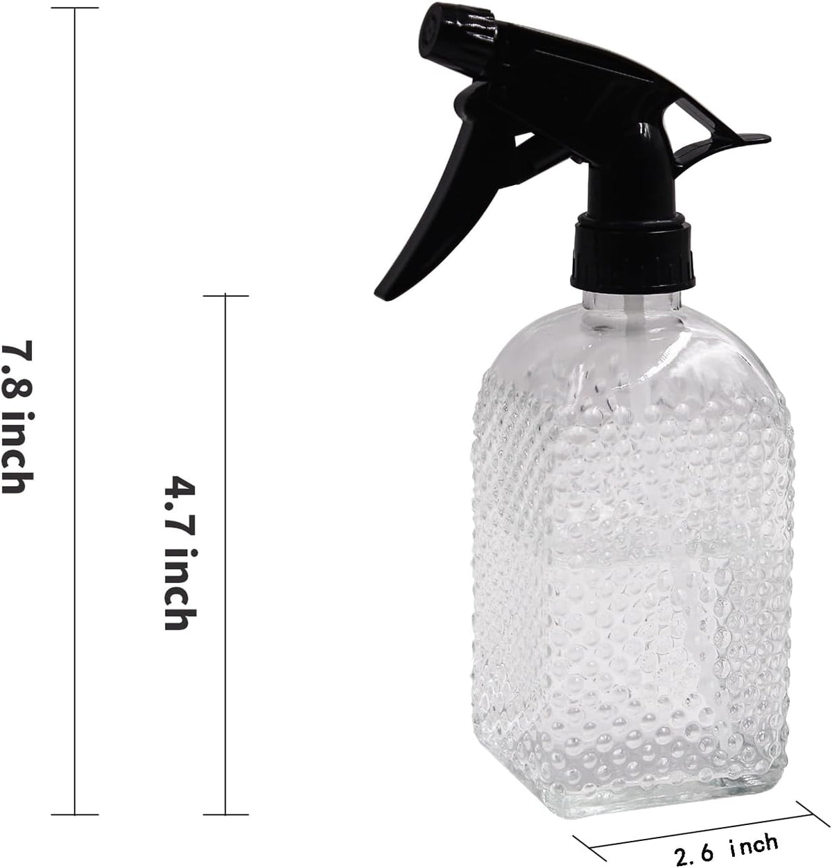 OFFIDIX Glass Plant Mister with Adjustable Nozzle for Indoor Plants and Cleaning