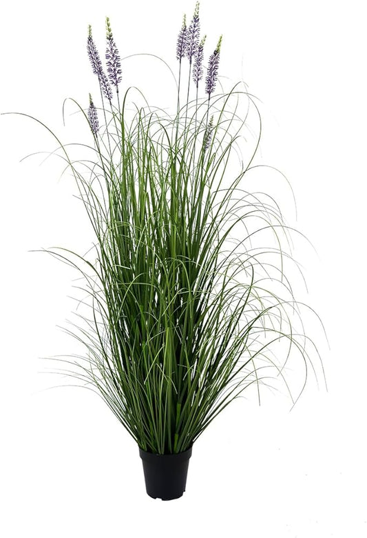 Artificial Plant 5ft Tall Artificial Lavender Plant,Faux Plants Indoor Home Decorative Artificial Plants & Flowers in Pot Fake Plant, House Plant Indoor
