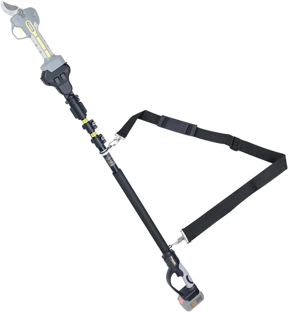 Extendable Pole for Cordless Electric Pruning Shear, Telescopic Pole 4.2-8.2 ft Extension for Gardening Tree Pruner Extended Cutting Reach for Professional Battery Secateurs Heavy Duty