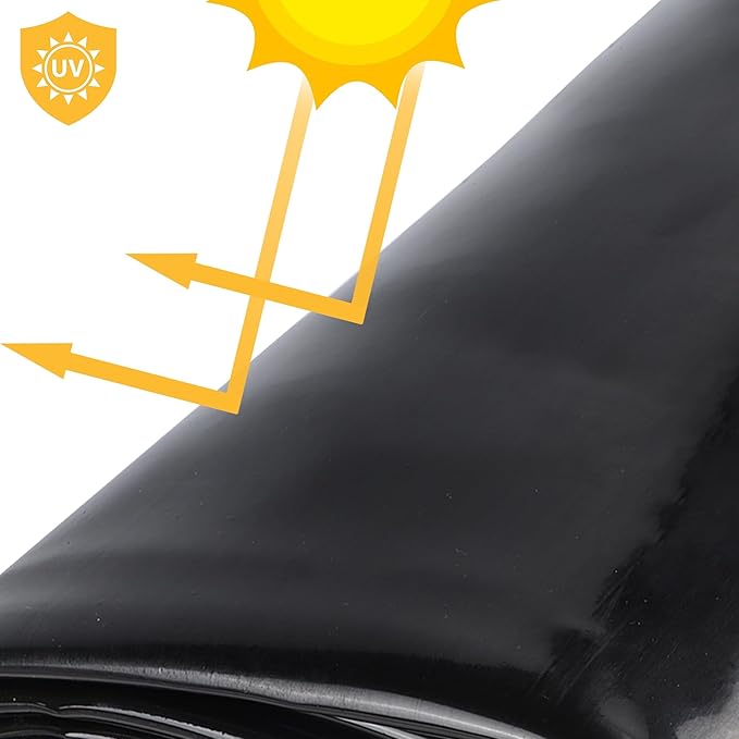 15 x 20 FT Pond Liner, 20 Mil Fish Pond HDPE Liner, Pond Liners for Outdoor Ponds, Koi Ponds, Garden Fountain, Waterfall