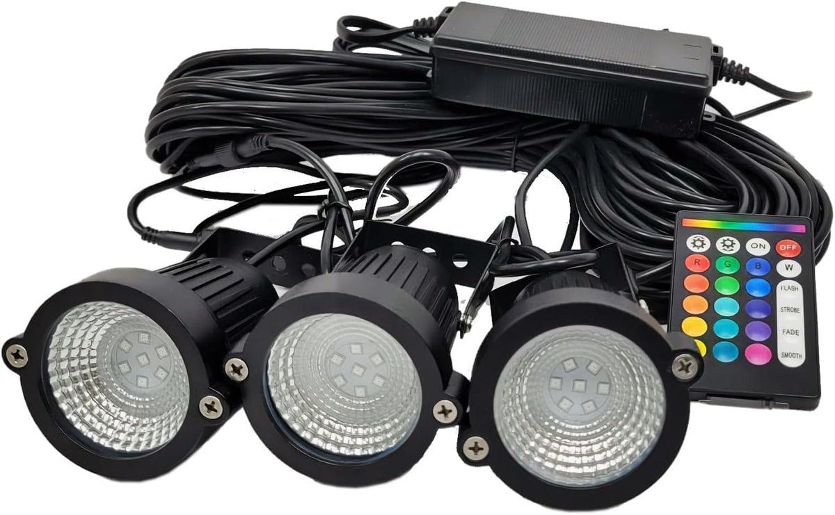 Custom Pro Color Changing Universal Upgraded Premium Light Kit for Oase & Pond Boss 1/4 HP Floating Fountain w/Remote