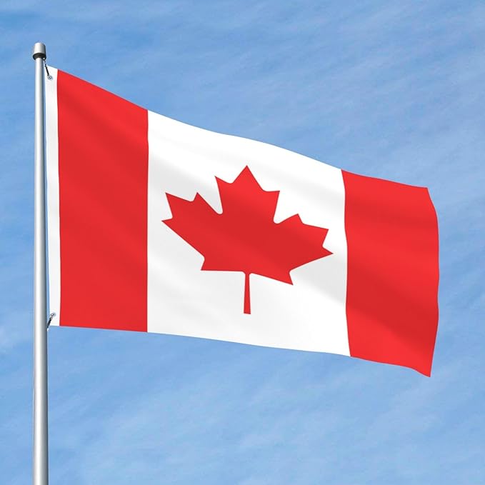 Canada Canadian Flag Garden Yard House 2x3 ft Flags Double Sided Print Banner Indoor Outdoor Party Home Decorations for Boat Dorm House Balcony