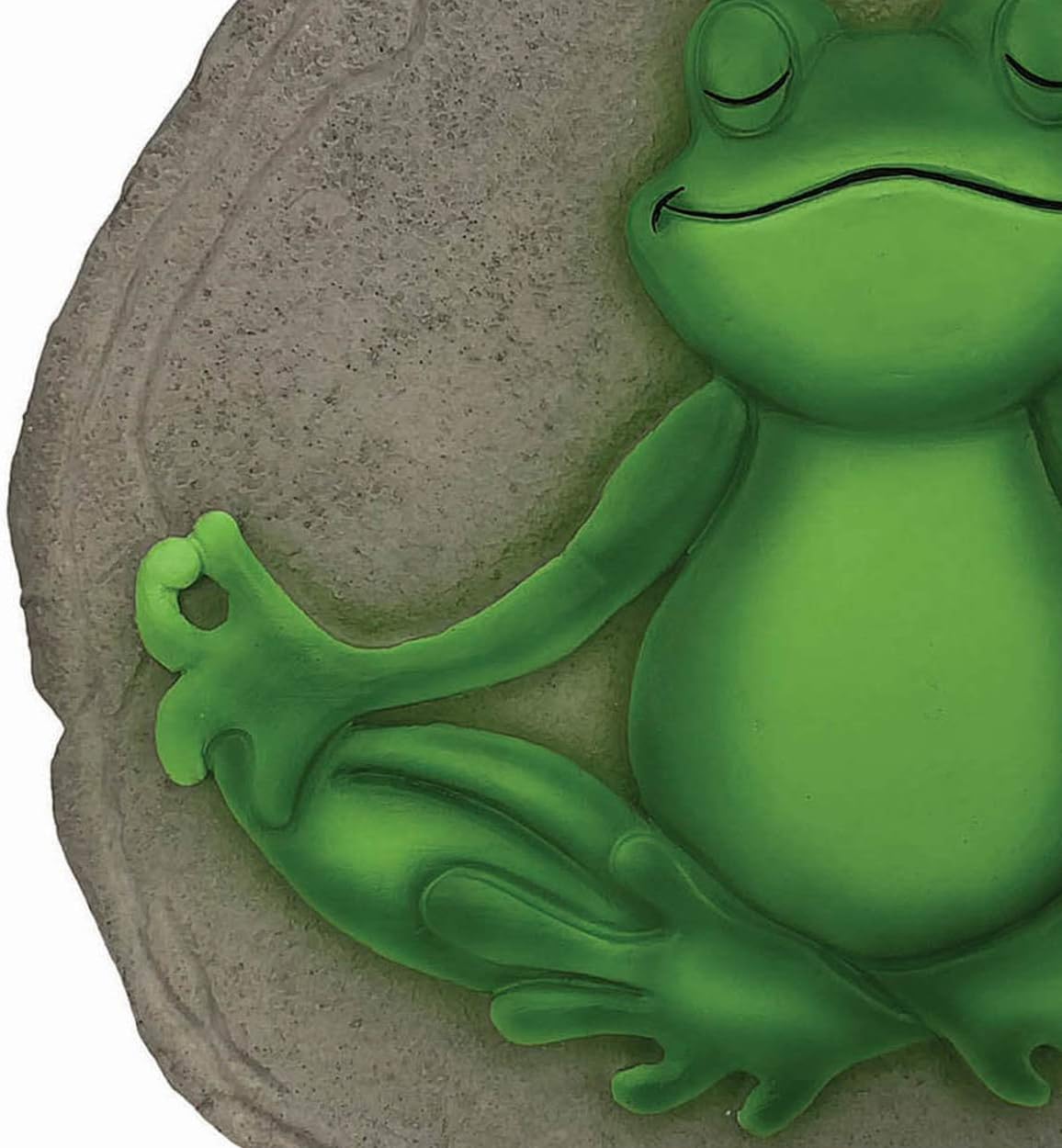 Spoontiques - Garden Décor - Yoga Frog Stepping Stone - Decorative Stone for Garden