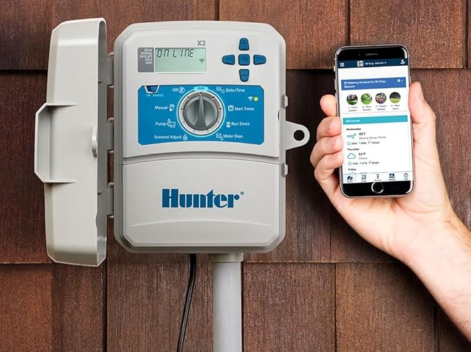 Hunter Hydrawise X2-1400 14 Station Hydrawise Controller Bundeled with Wand WiFi Module X2 14 Zone Outdoor or Indoor Smart Internet X21400 Irrigation Timer