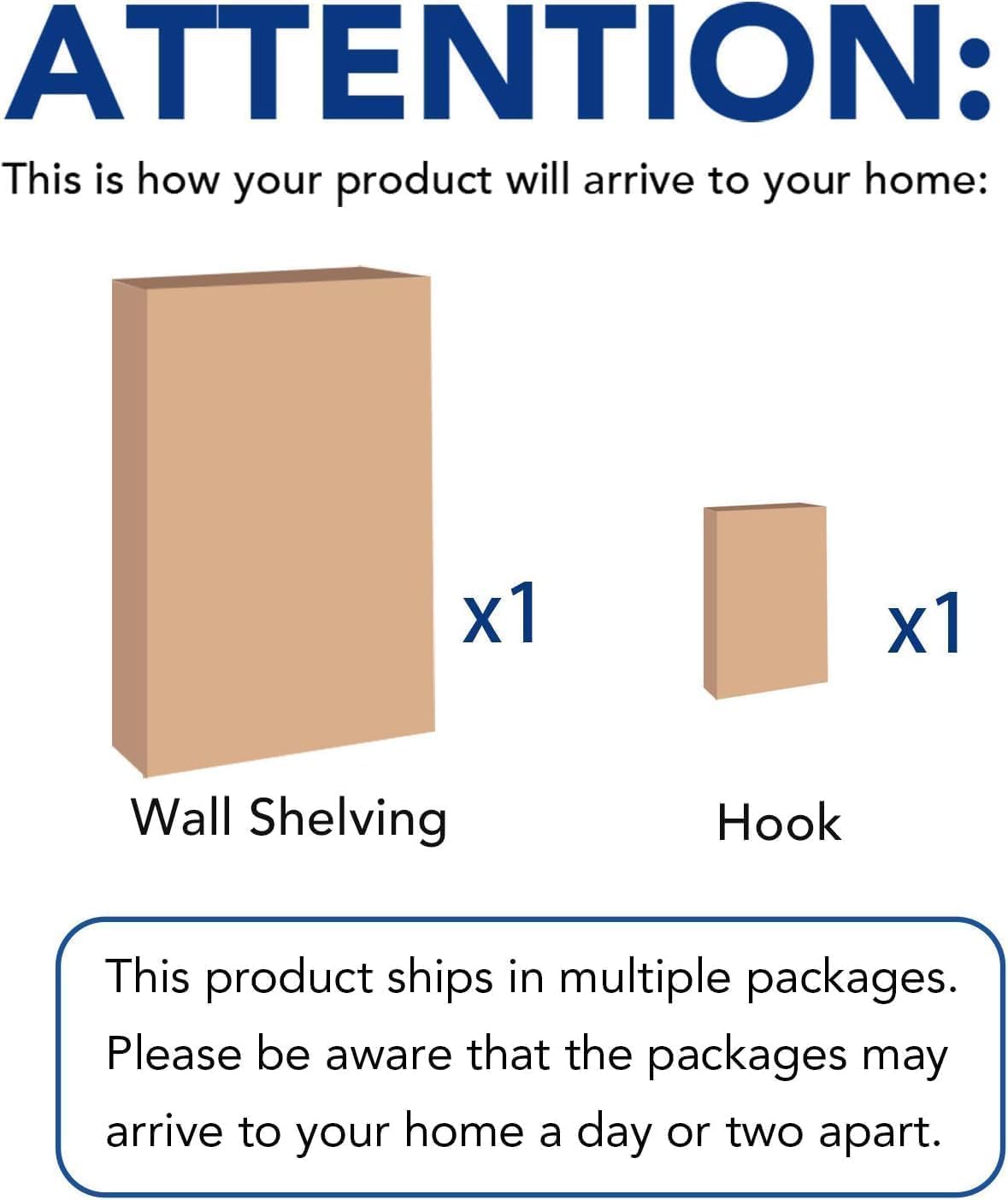 FLEXIMOUNTS 2-Pack 2x6ft Garage Shelving with Hooks, 24-inch-by-72-inch Wall Shelf Garage Storage Racks Floating Shelves, Black