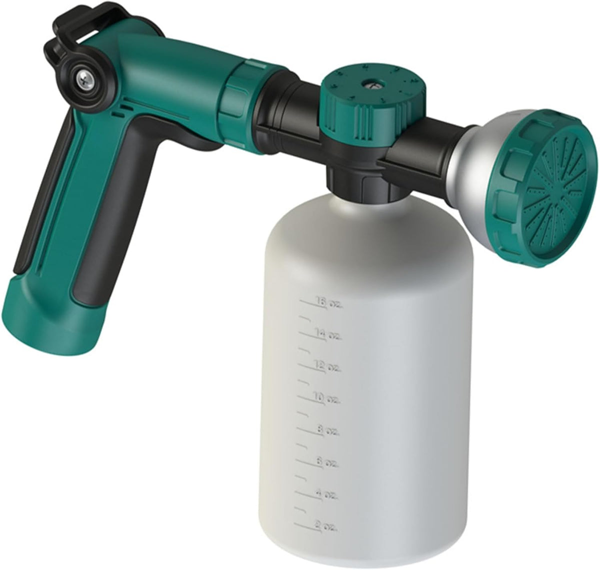Fertilizer Sprayer, Hose End Sprayer for Liquid Fertilizer/Soap, 500ml with Clear Scale, Detachable Car Wash Hose Attachment for Watering Plants, Soap Attachment