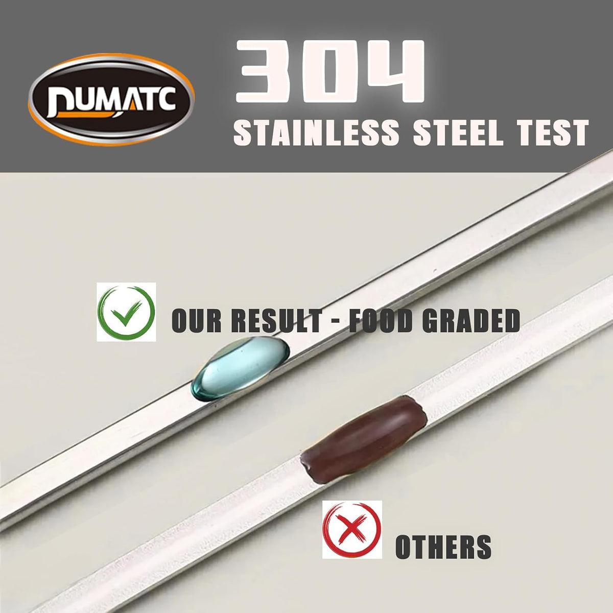 Titan 304 Stainless Steel Skewers for Grilling – 30PCS Heavy-Duty Flat BBQ Skewers with Storage Tube | Food-Grade, Rust-Proof & Dishwasher Safe | 13.2" Kebab Sticks for Meat, Veggies & Shrimp
