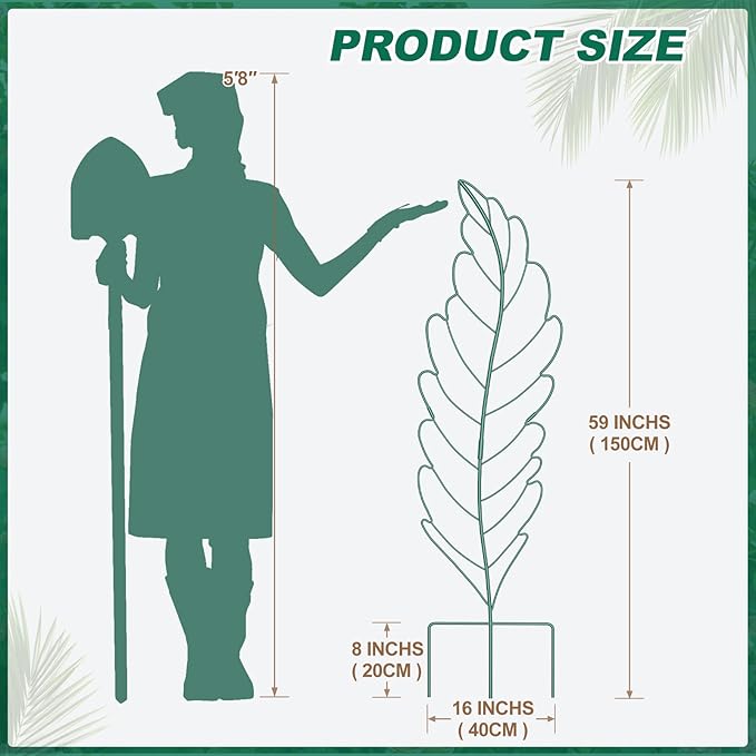 3 Pack Metal Garden Trellis for Climbing Plants,Green Metal Garden Trellis for Vines Plant Rose Vegetable Support,Large Decorative Outdoor Trellis