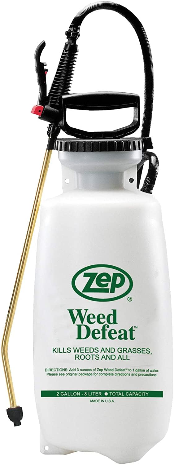 Zep Weed Defeat Sprayer 2-Gallon 781101 (1 Unit) Rust Proof and Dent Proof Industrial Strength, White