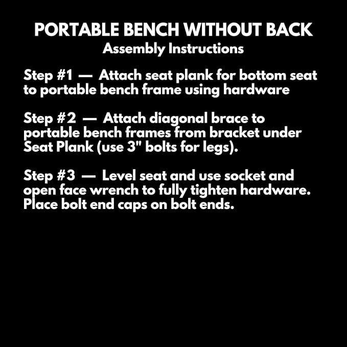 Heavy-Duty Portable Outdoor Bench Thermoplastic Coated, Expanded Metal, Commercial-Grade Seating, Made in America (Portable Without Back, 6 Ft, Dark Blue)